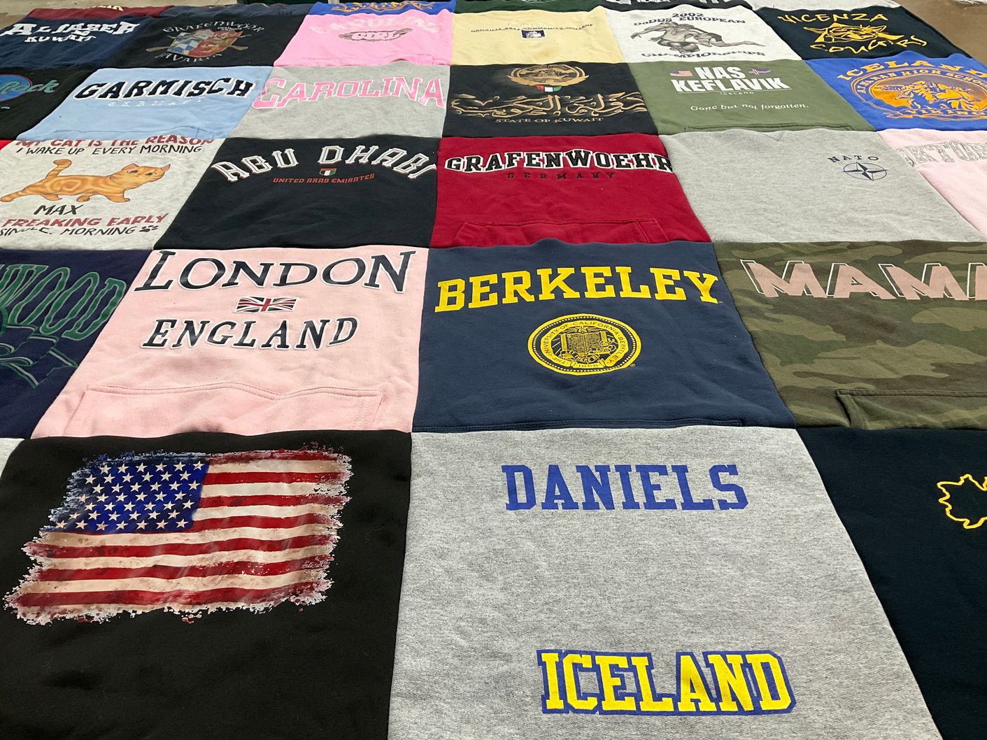 T-shirt quilt from university of california, berkeley by Courtney from SC