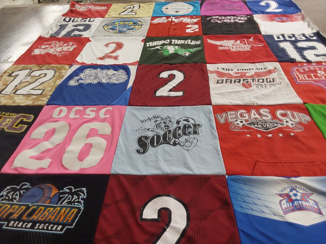 T-shirt quilt featuring dcsc by Jennifer from CA