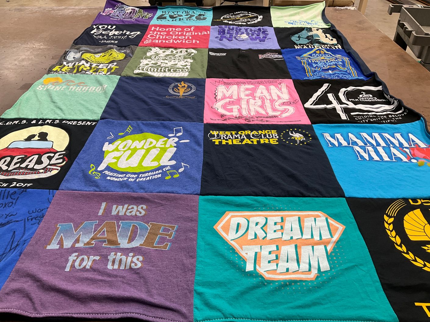 T-shirt quilt from theater club by Heidi from FL