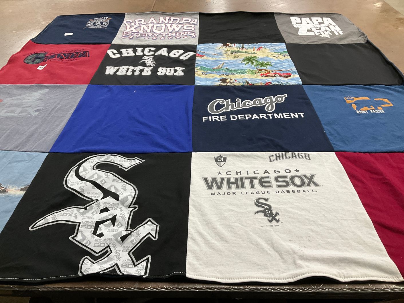 T-shirt quilt featuring chicago white sox by Jessica from IL
