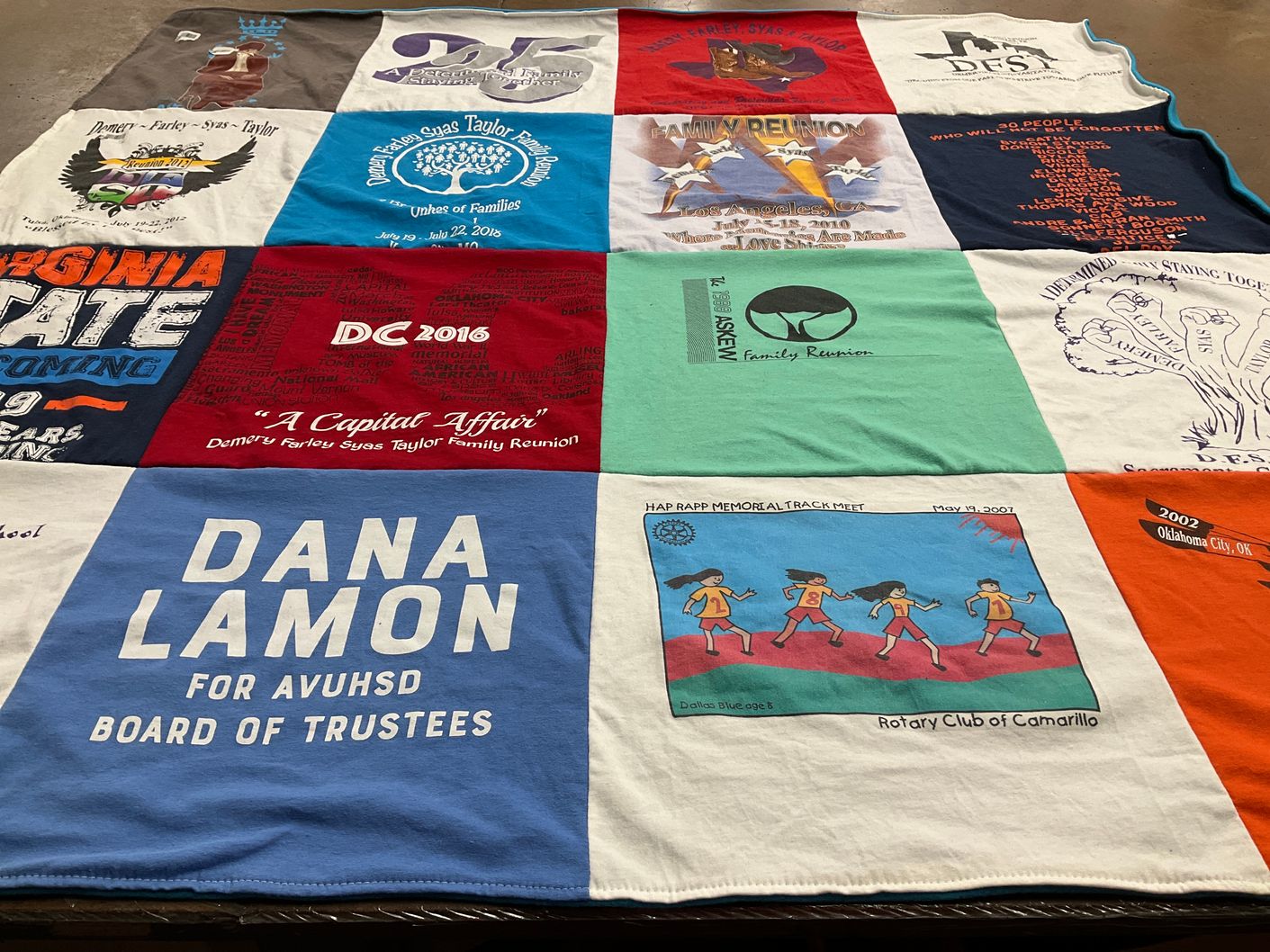 T-shirt quilt from avuhsd by Terri from CA