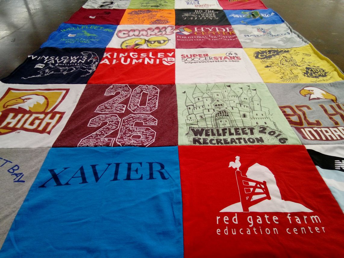 T-shirt quilt featuring wellfleet intramural by Sara from MA