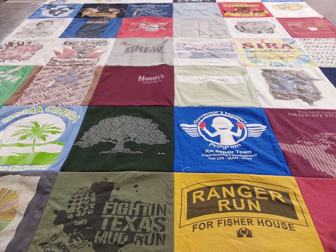 T-shirt quilt from texas a&m university by Caitlin from VA