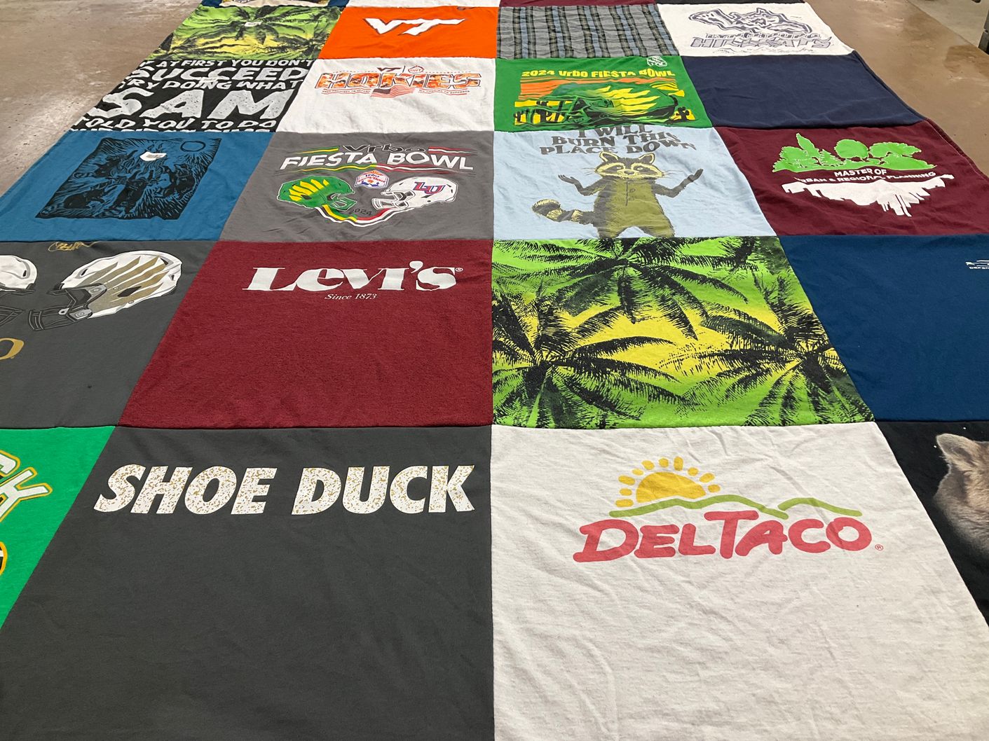 T-shirt quilt from virginia tech by Samuel from VA
