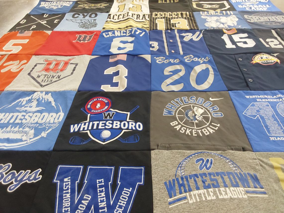 T-shirt quilt from whitesboro central school district, westmoreland elementary school by Jennifer from NY