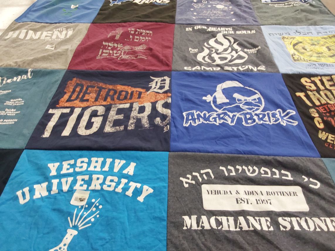 T-shirt quilt featuring detroit tigers by Alter from MI