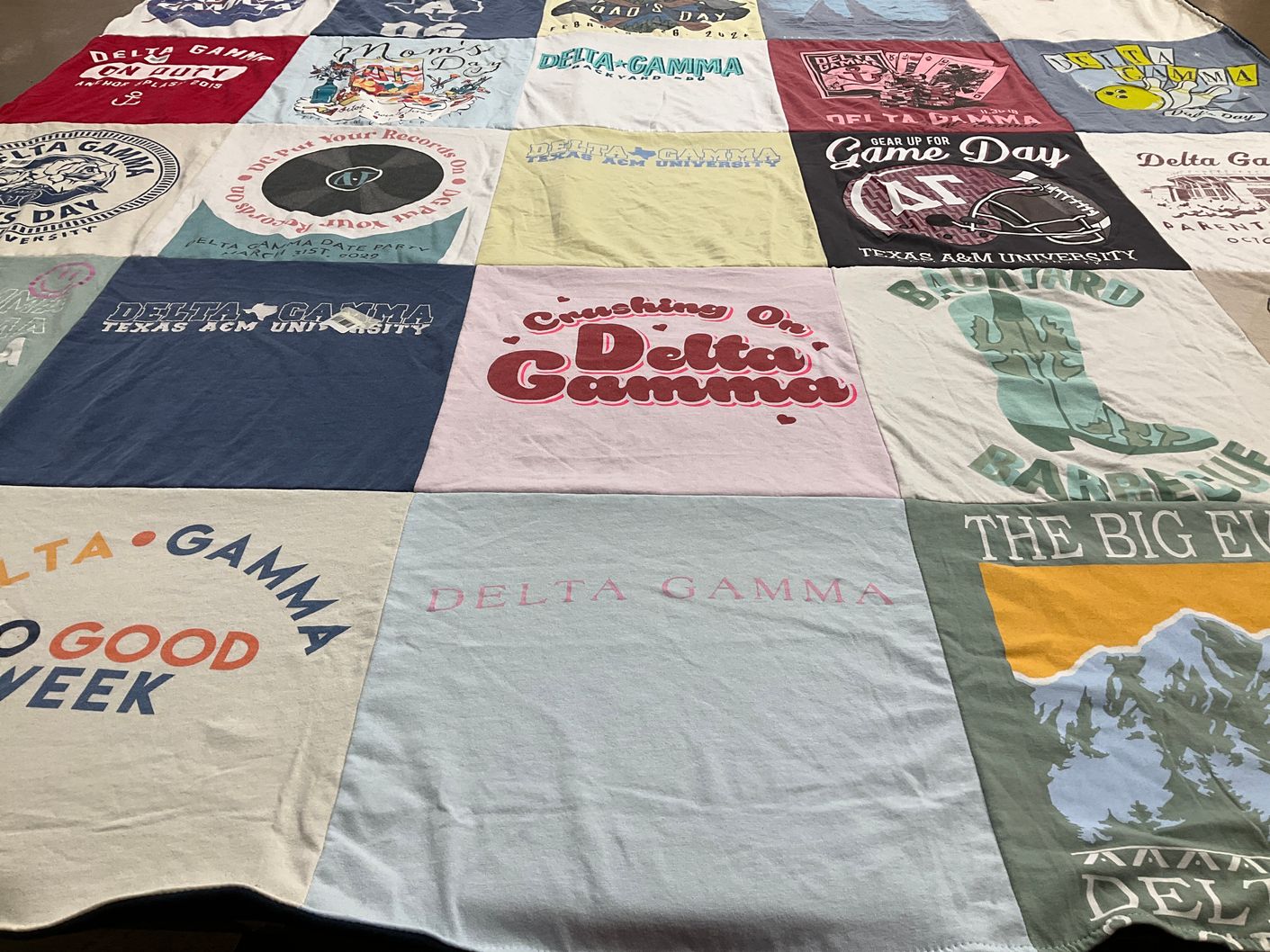 T-shirt quilt from texas a&m university by Bailey from TX