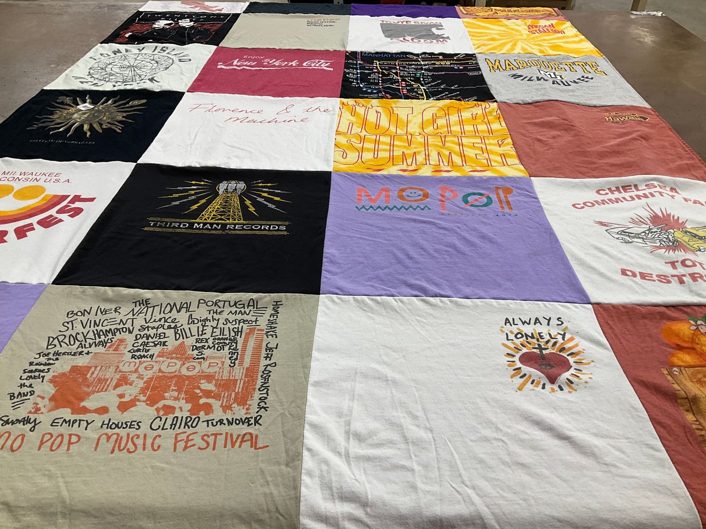 T-shirt quilt from marquette university by Emma from MI