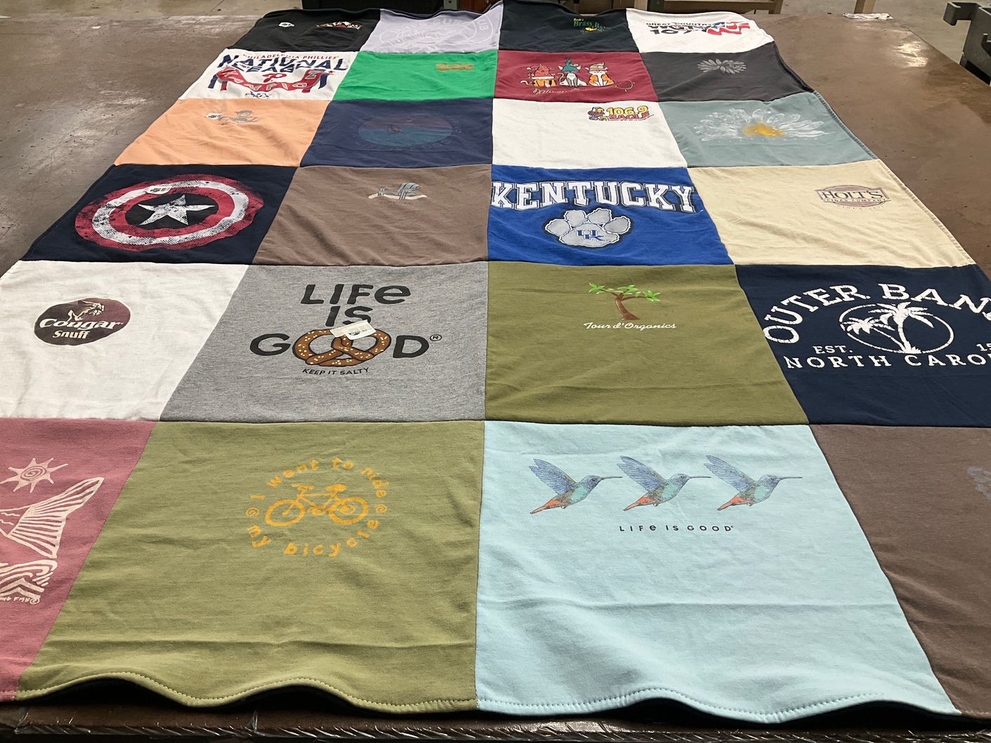 T-shirt quilt from university of kentucky by STACY from PA
