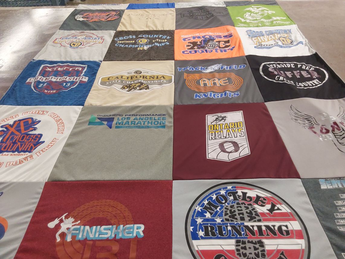 T-shirt quilt featuring aae knights by Shawna from CA