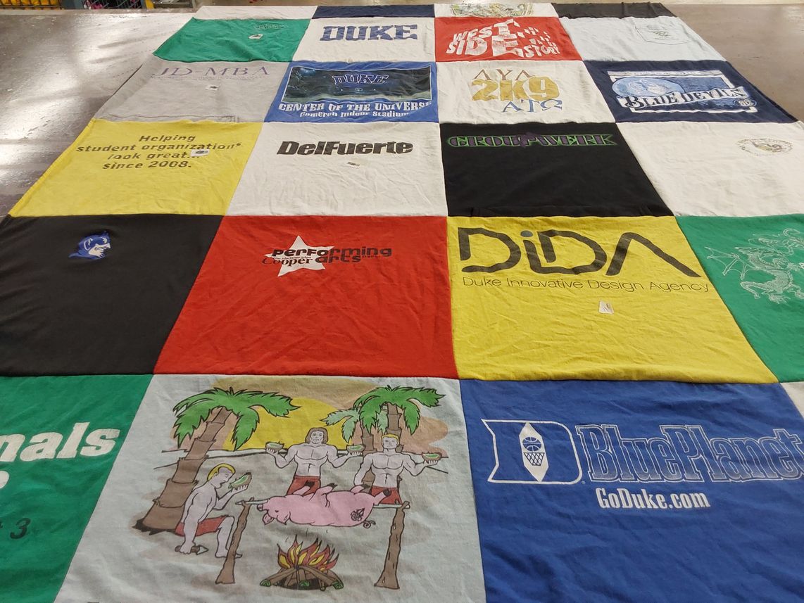 T-shirt quilt featuring duke blue devils by Gerardo from DC