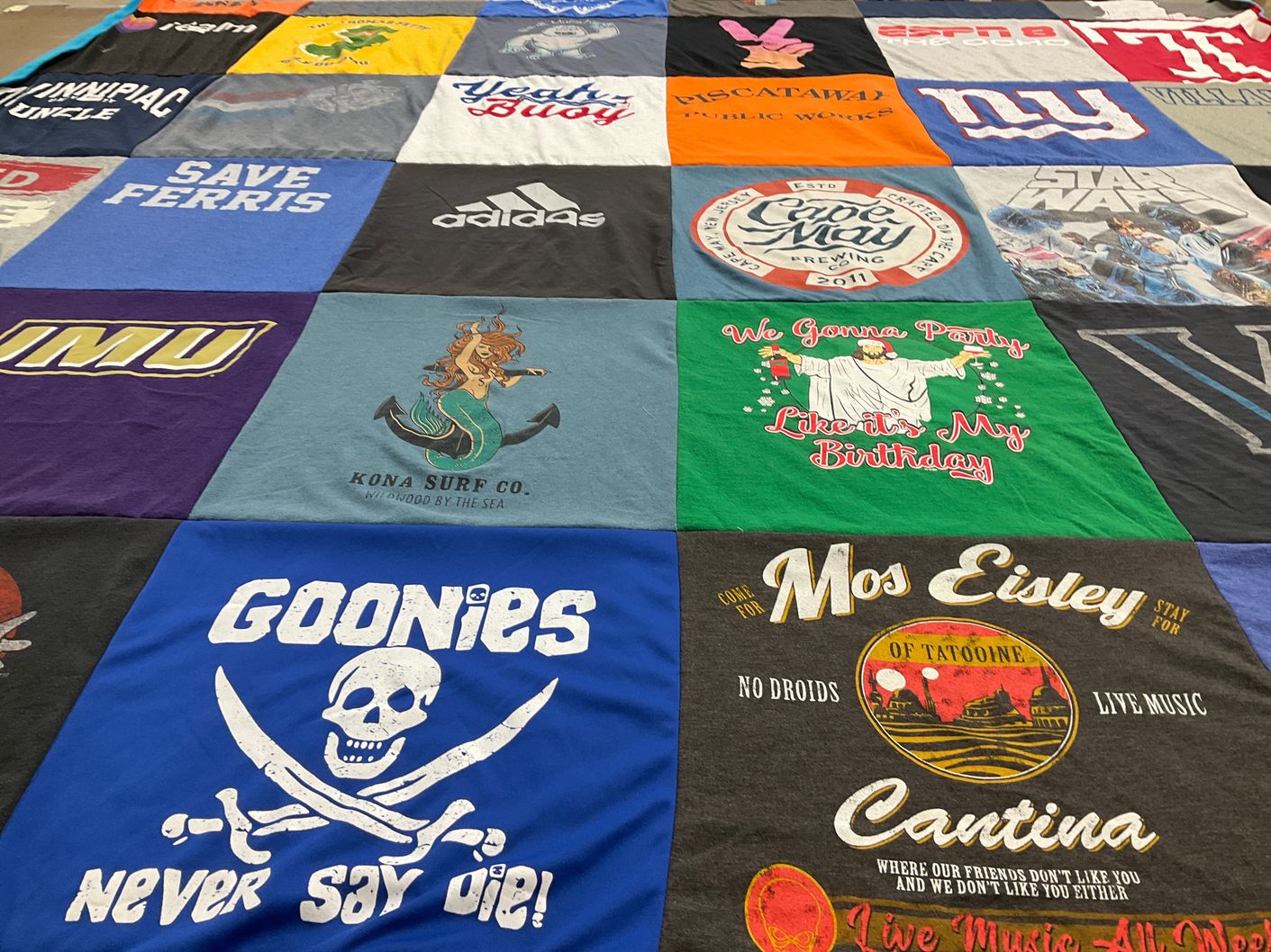 T-shirt quilt from james madison university by Stephanie from NJ