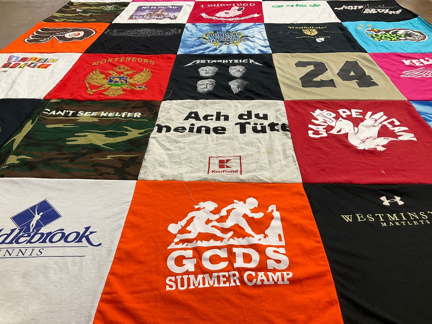 T-shirt quilt from gcds, westminster college by Alex from NY