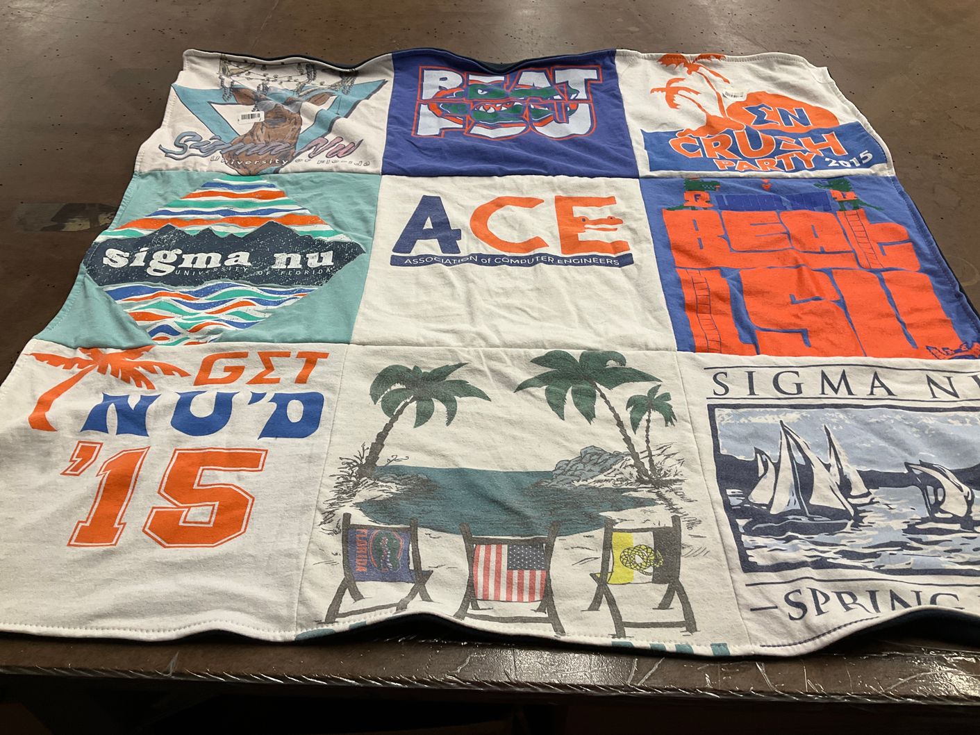 T-shirt quilt from university of florida by John from WA