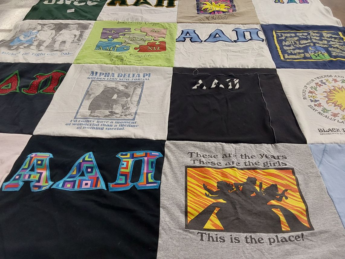 T-shirt quilt by Lauren from NC