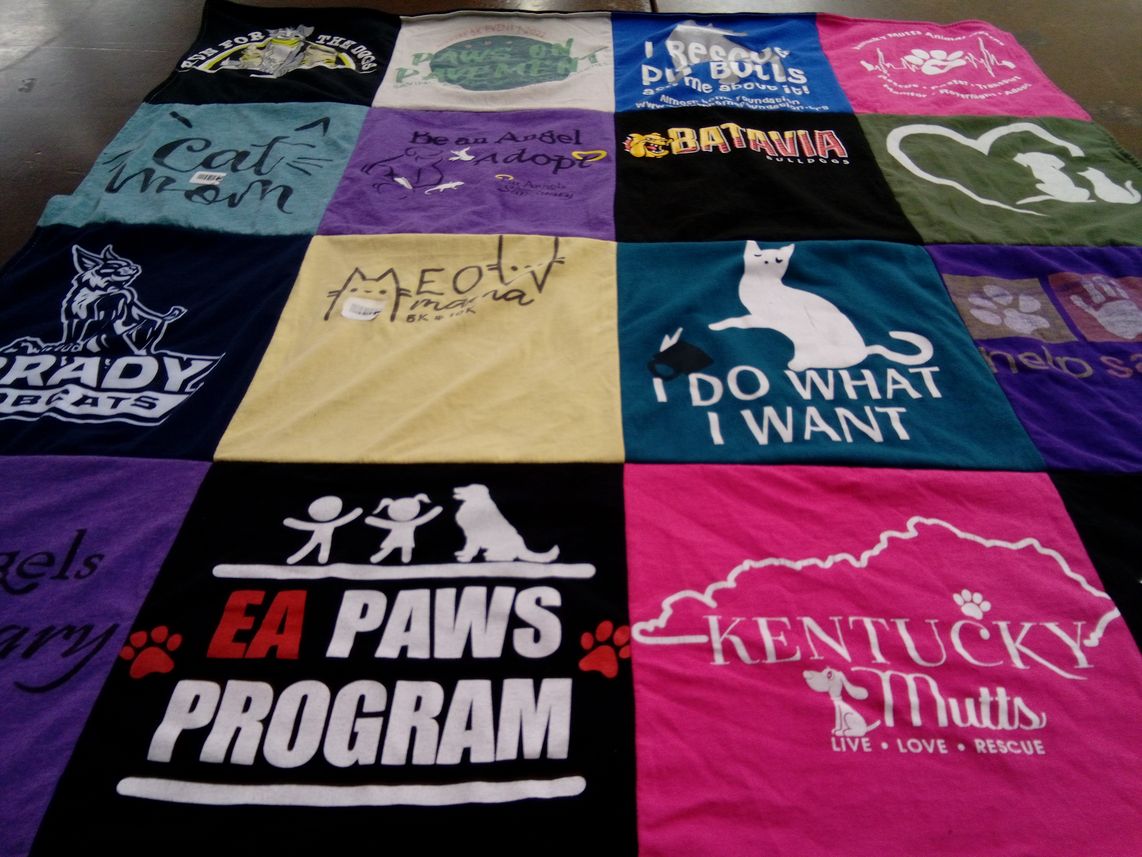 T-shirt quilt featuring brady braves by Colette from IL