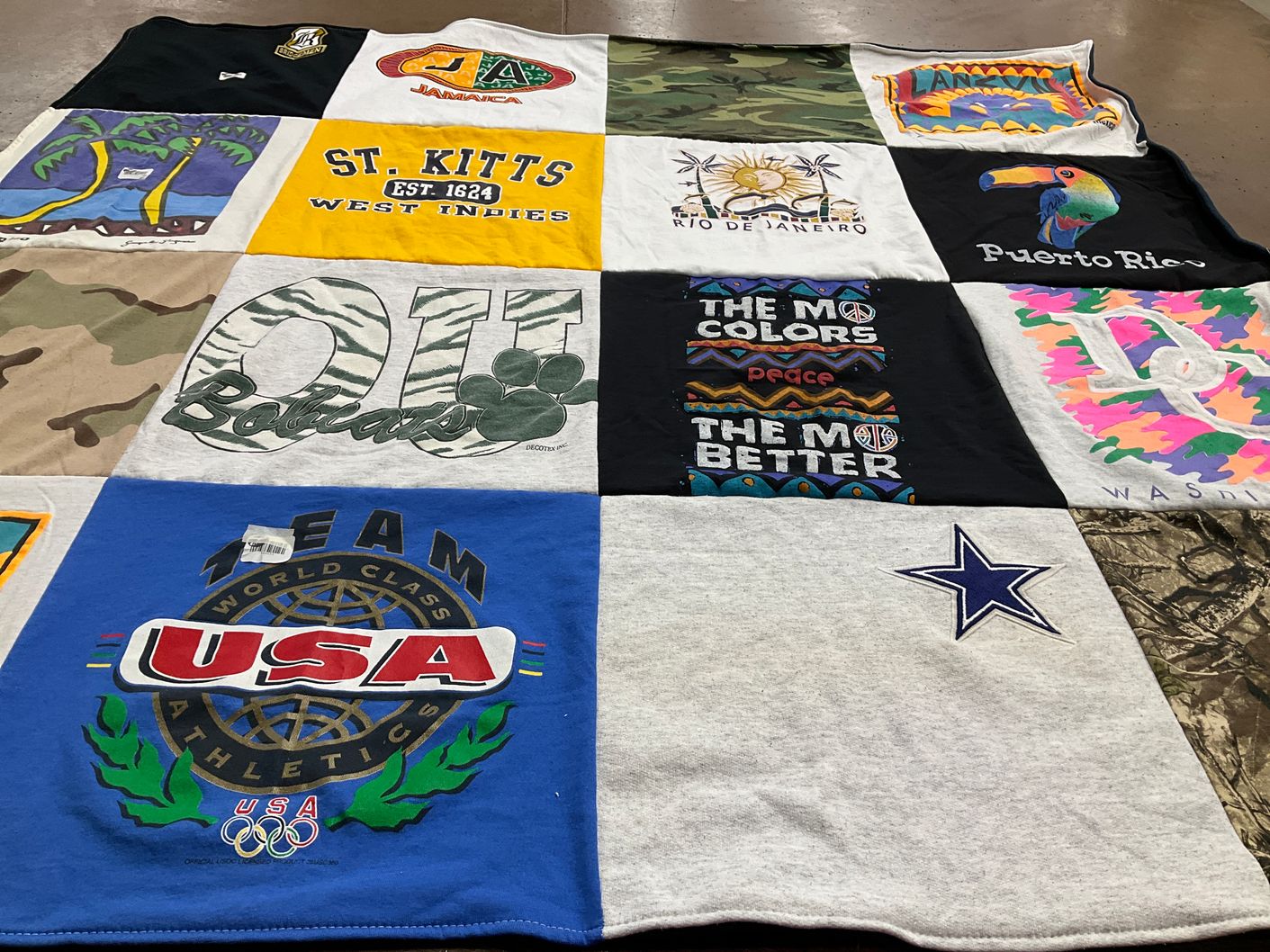T-shirt quilt featuring dallas cowboys by Cheryl from NJ