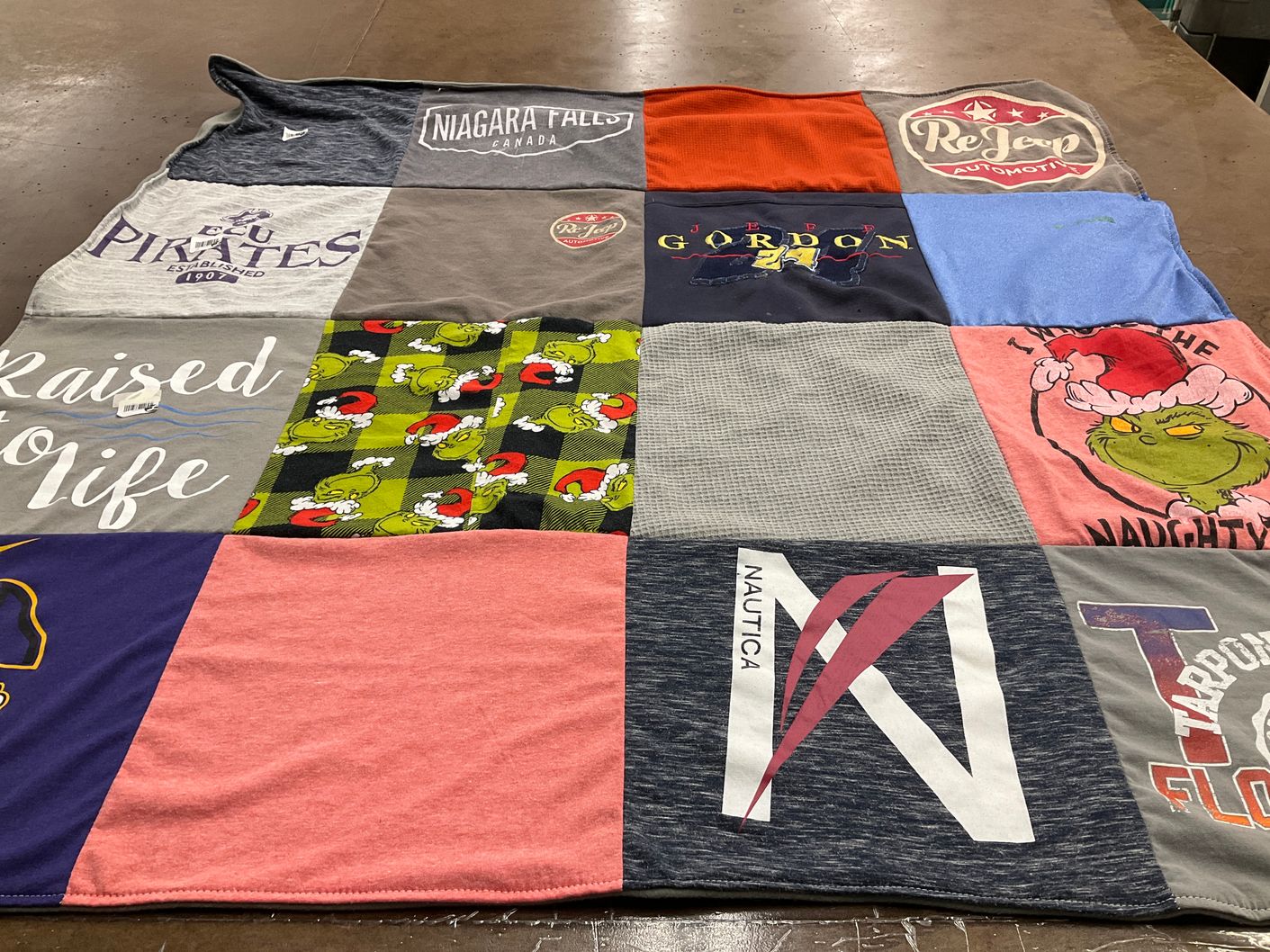 T-shirt quilt from ecu pirates, eastern carolina university by Brittnee from NC