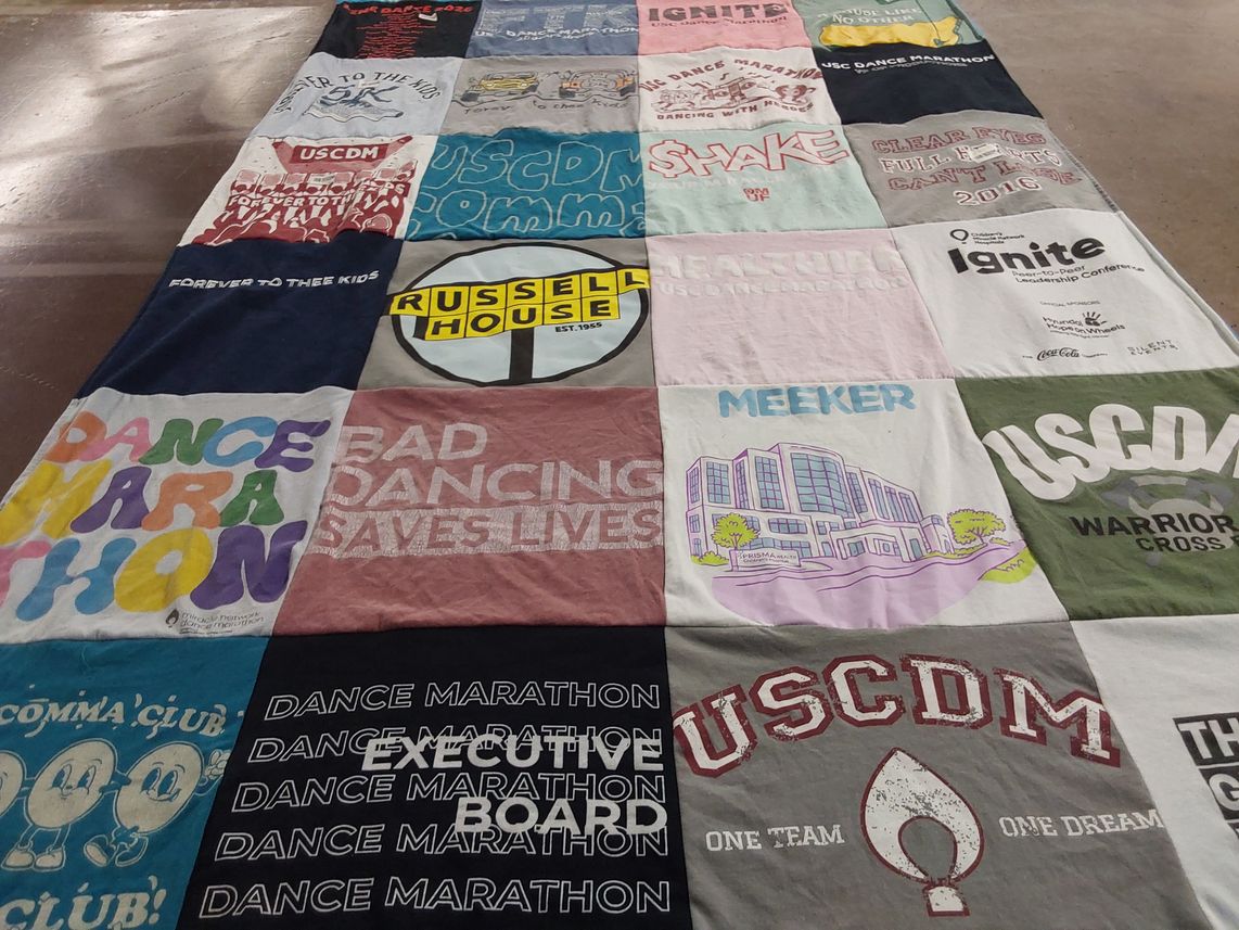 T-shirt quilt from university of south carolina by Addison from SC