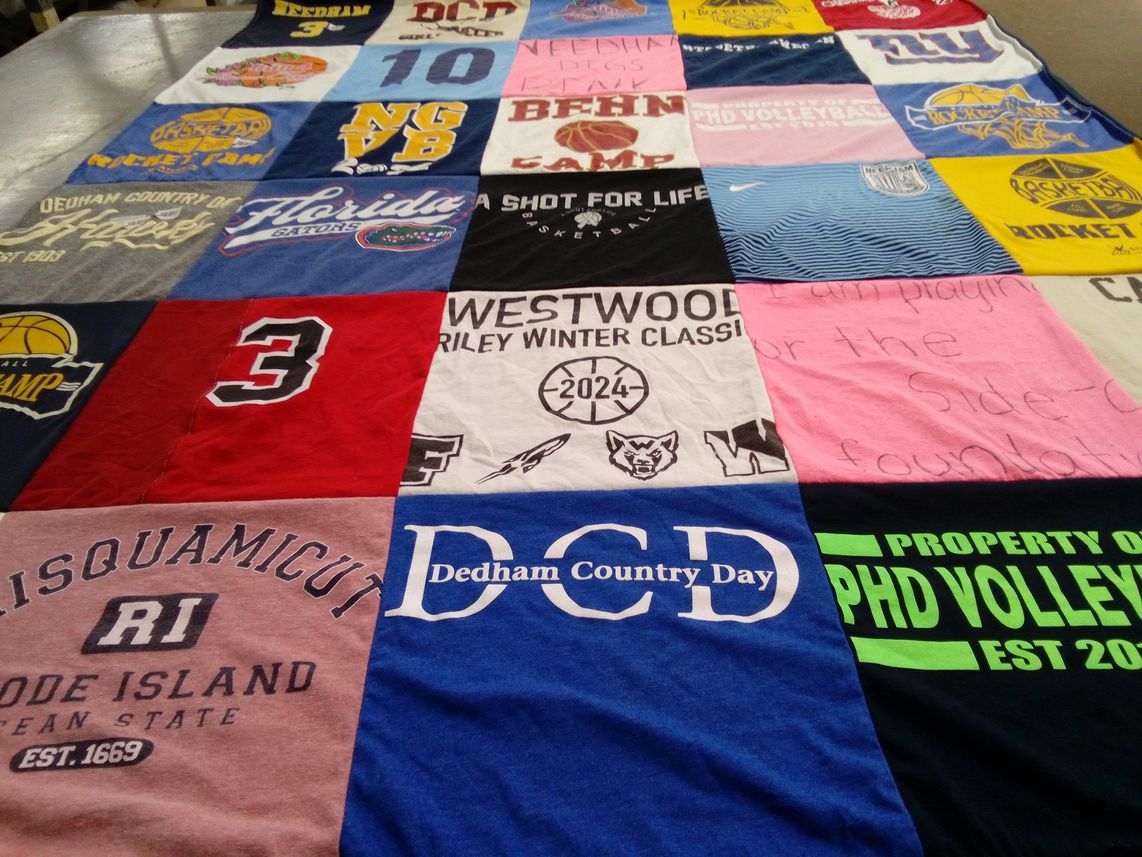 T-shirt quilt from dedham country day school by Diane from MA
