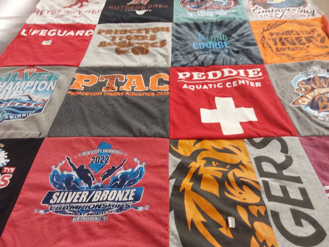 T-shirt quilt featuring princeton tigers by Marie from NJ