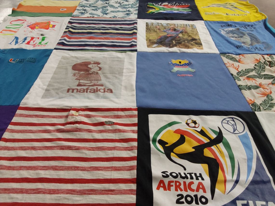 T-shirt quilt from university of miami by Karen from FL