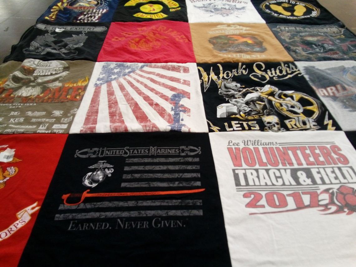 T-shirt quilt from lee williams high school by Renee from AZ