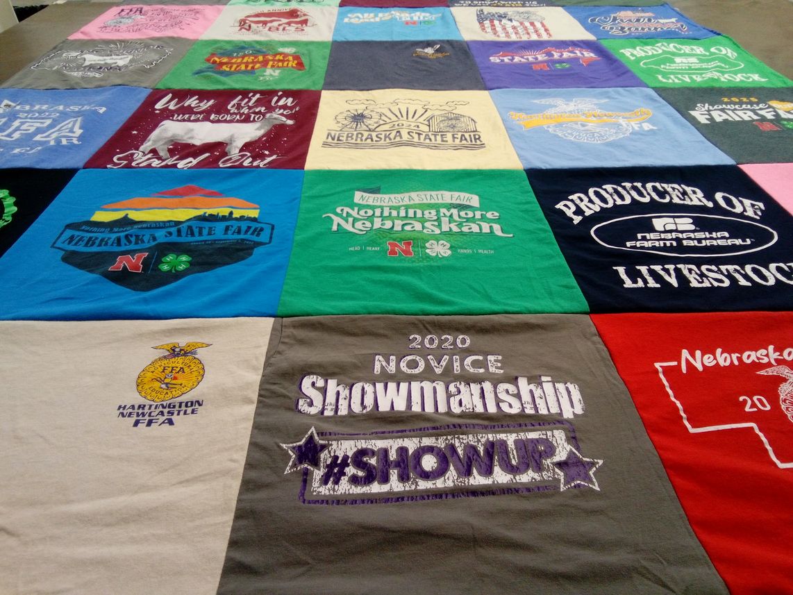 T-shirt quilt from hartington newcastle ffa by Laura from NE
