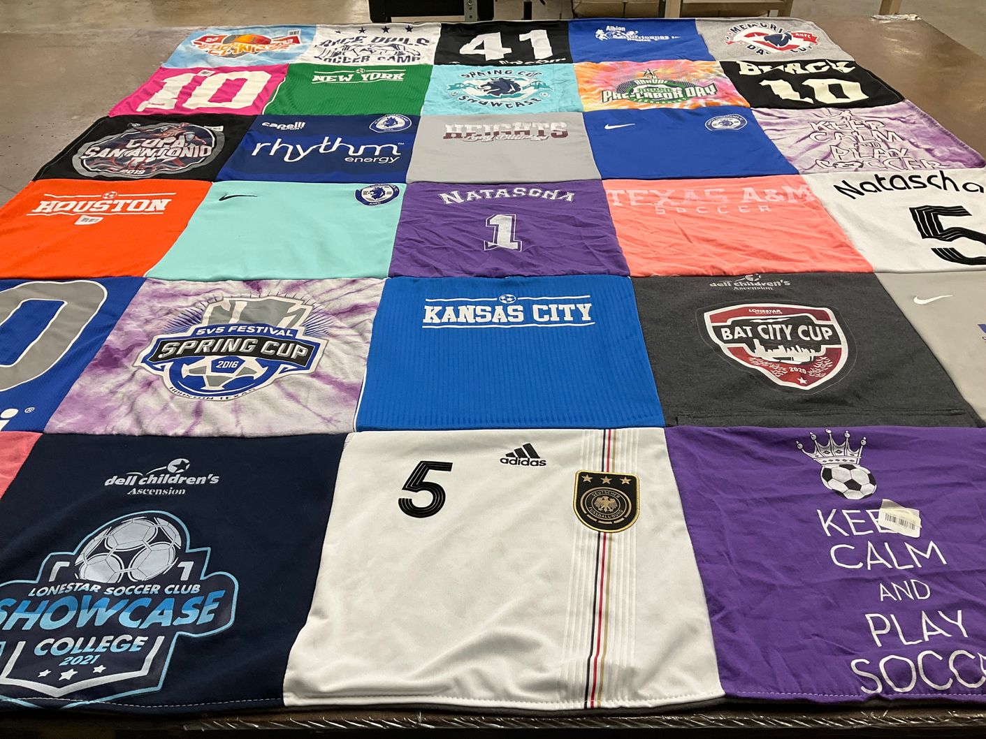 T-shirt quilt from texas a&m university by Crissy from TX