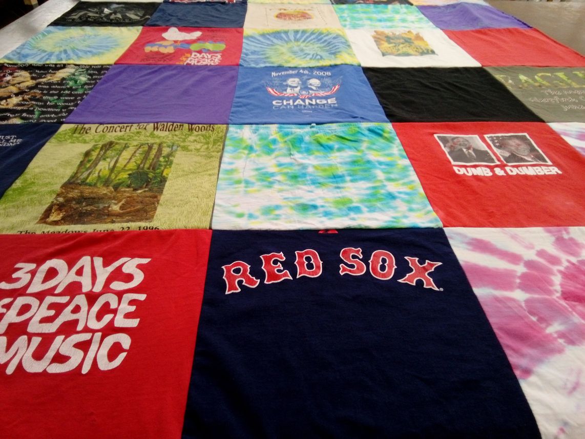 T-shirt quilt featuring boston red sox by Andrea from RI