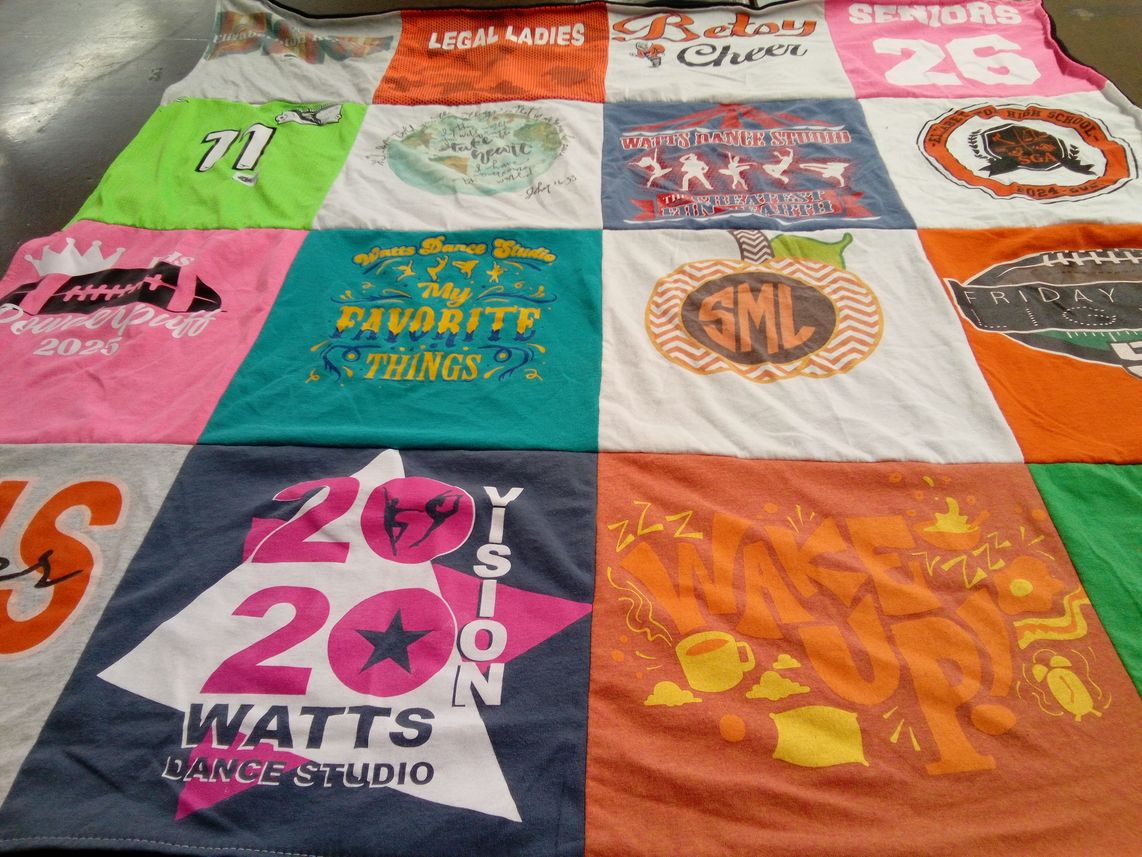T-shirt quilt from betsy layne high school by Casey from TN