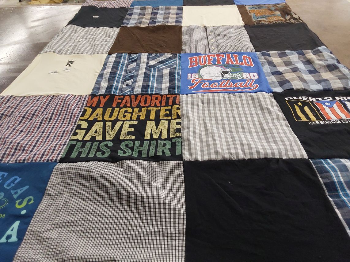T-shirt quilt featuring buffalo football by Tynia from GA