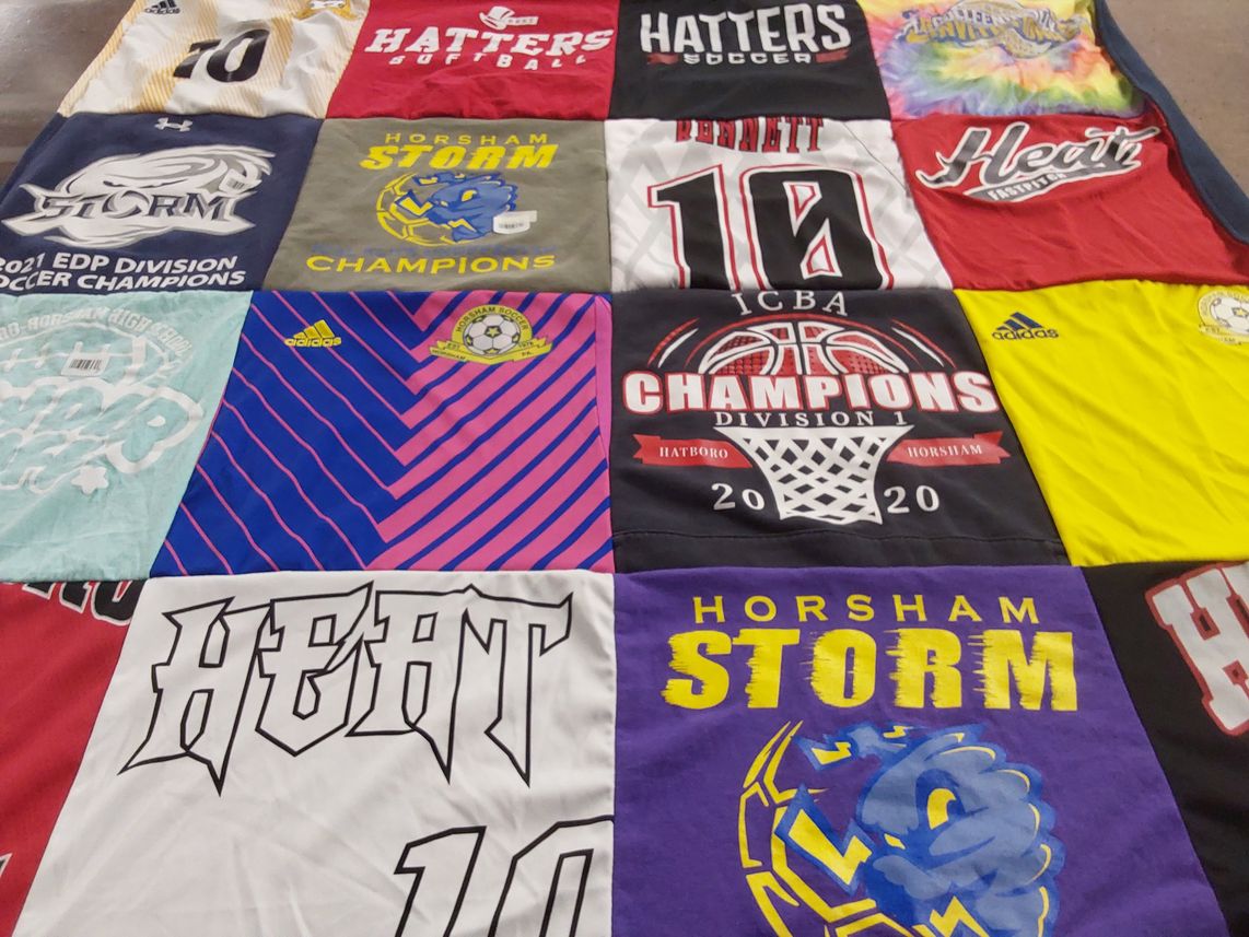 T-shirt quilt featuring horsham storm, hatters soccer by Gina from PA