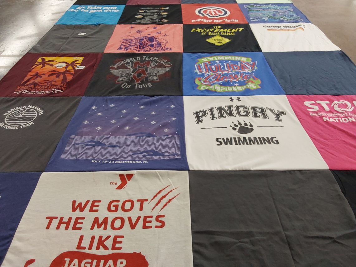 T-shirt quilt from pingry school by Sarah from NJ