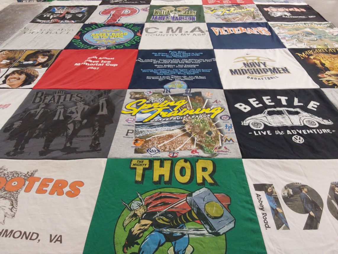 T-shirt quilt featuring baltimore orioles by Chuck from VA