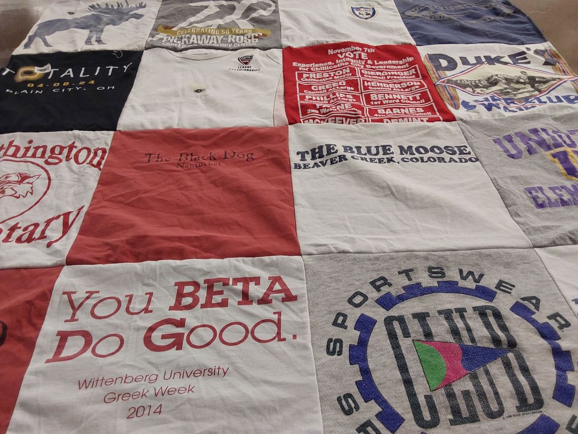 T-shirt quilt featuring duke's university by Lisa from OH