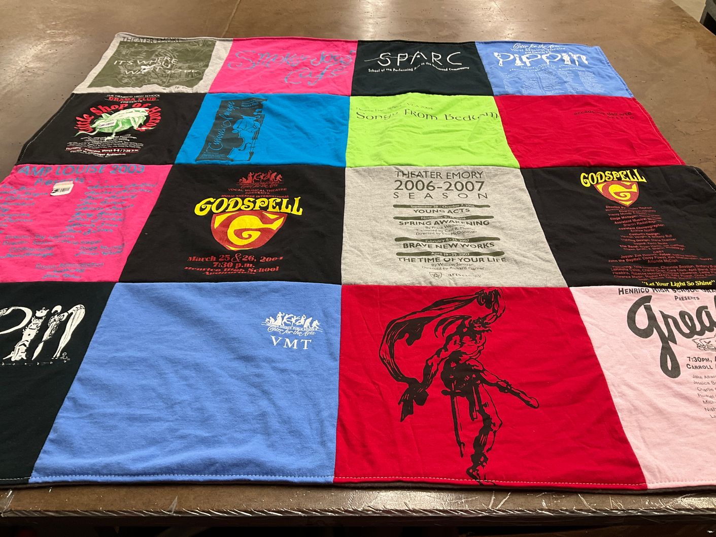 T-shirt quilt from henrico high school by Donna from VA
