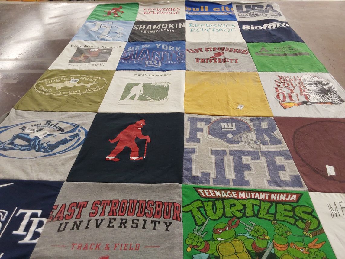 T-shirt quilt featuring new york giants by Travis M. from PA