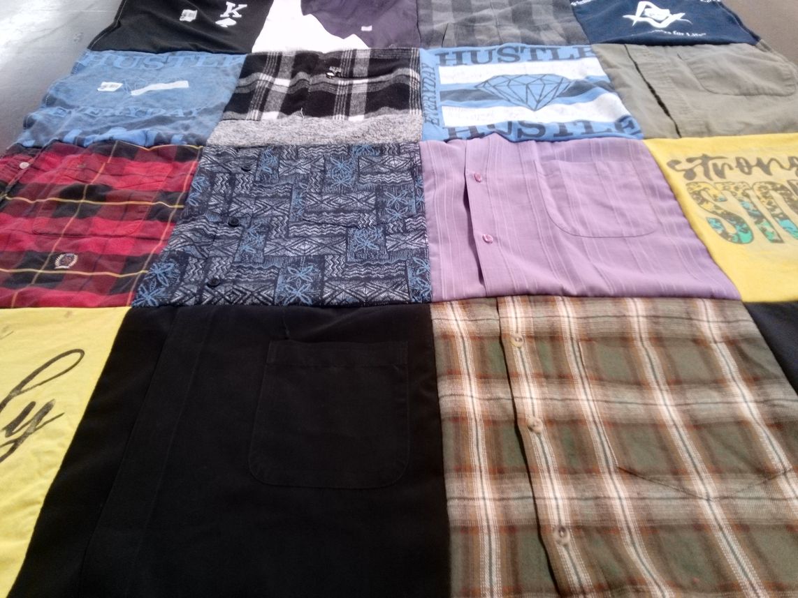 T-shirt quilt with fashion themes by Lucy from SC
