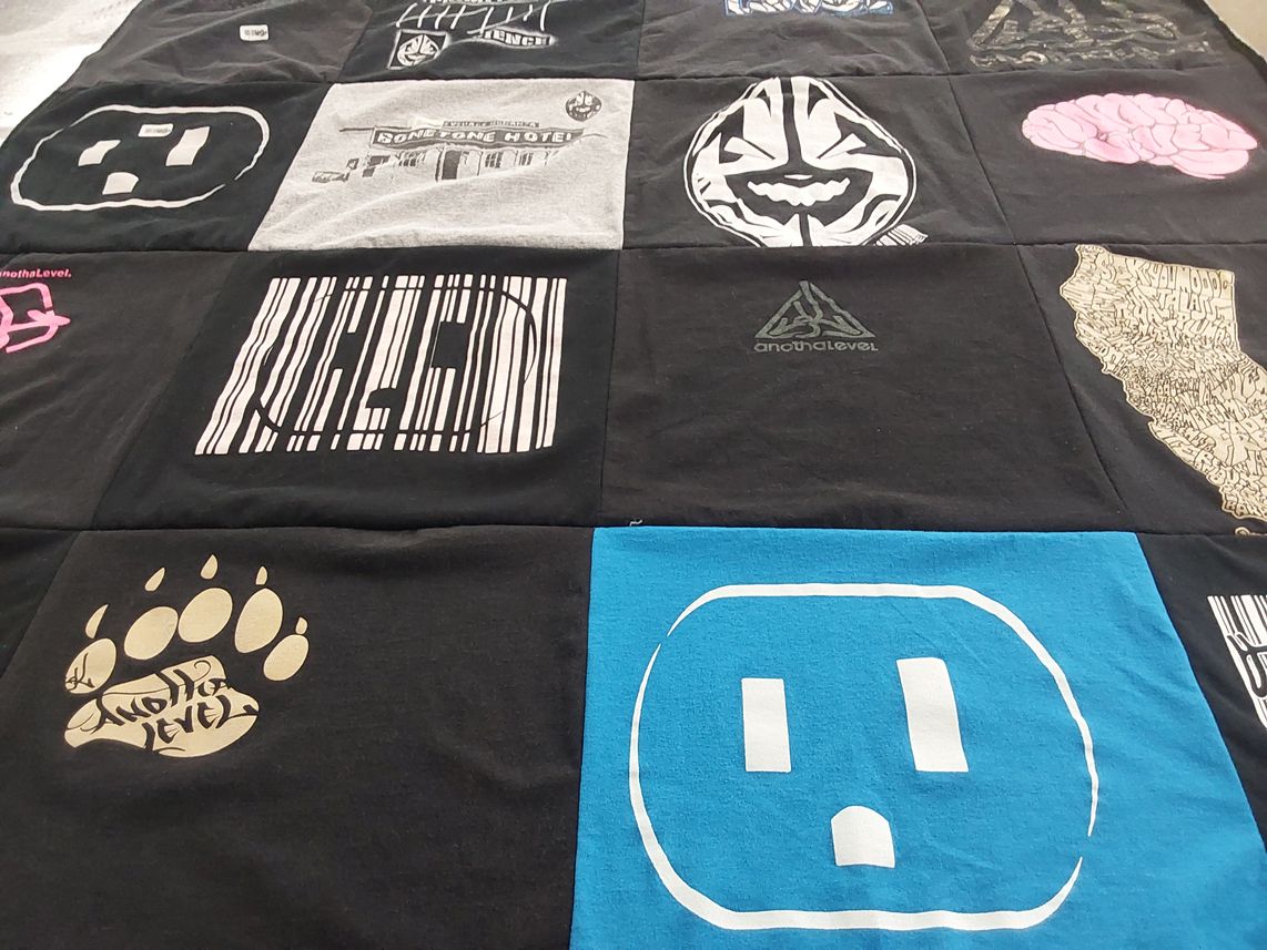 T-shirt quilt by Megan from AR