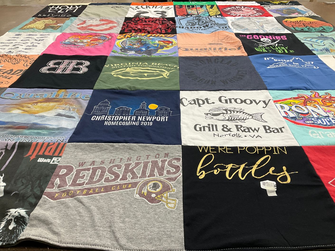 T-shirt quilt featuring washington redskins football club by John from VA