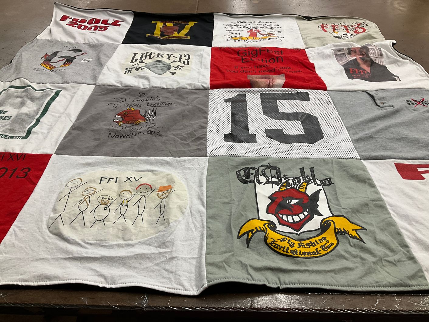 T-shirt quilt by Carl from GA