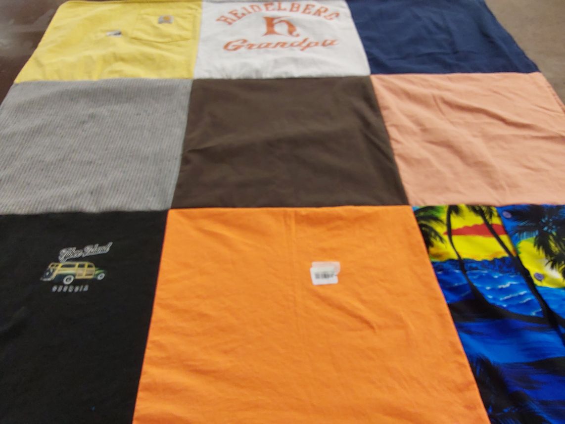 T-shirt quilt from heidelberg university by Kari from OH