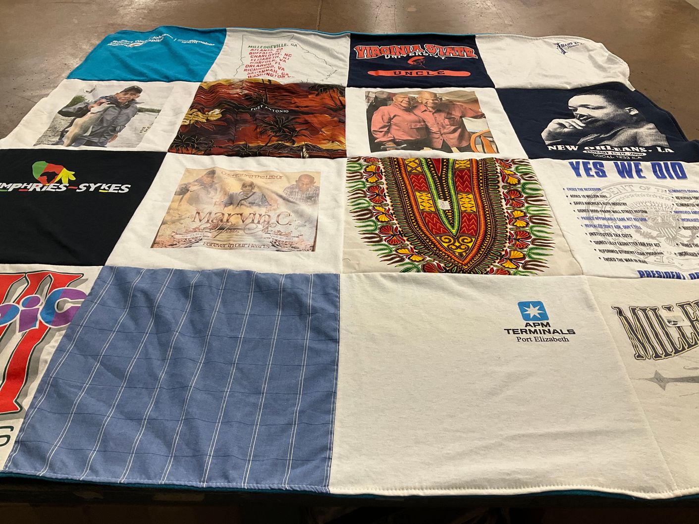 T-shirt quilt from virginia state university by marisa from NJ