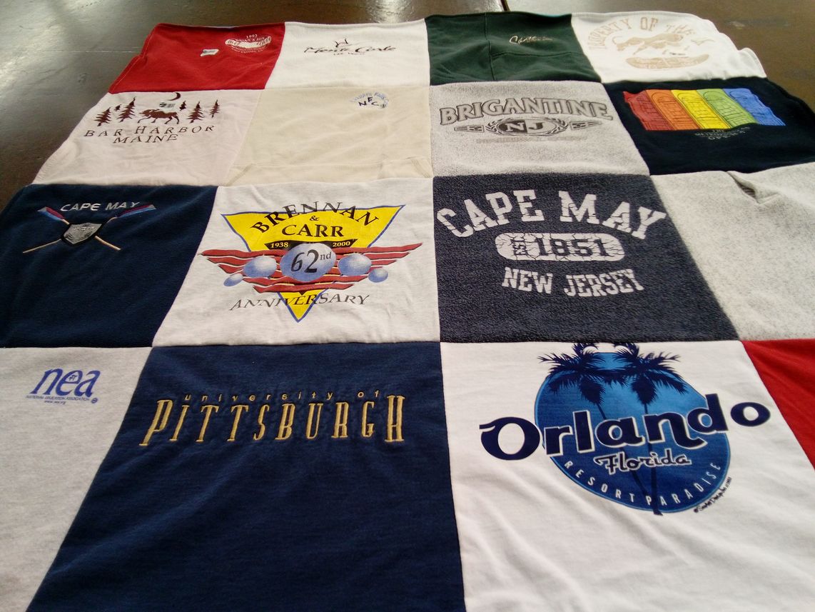 T-shirt quilt from university of pittsburgh by Susan from NJ
