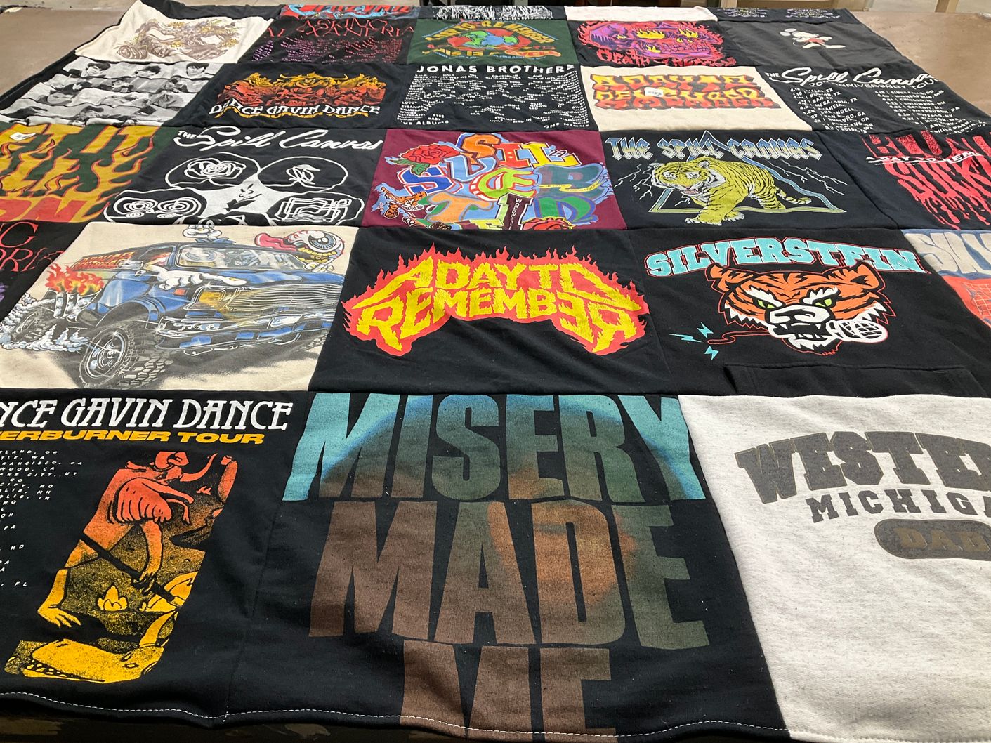 T-shirt quilt from western michigan university by Tyler from IL
