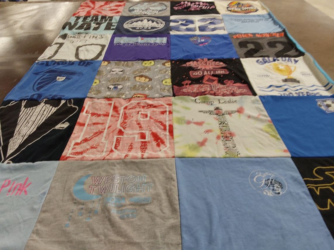 T-shirt quilt by Nicole from MA