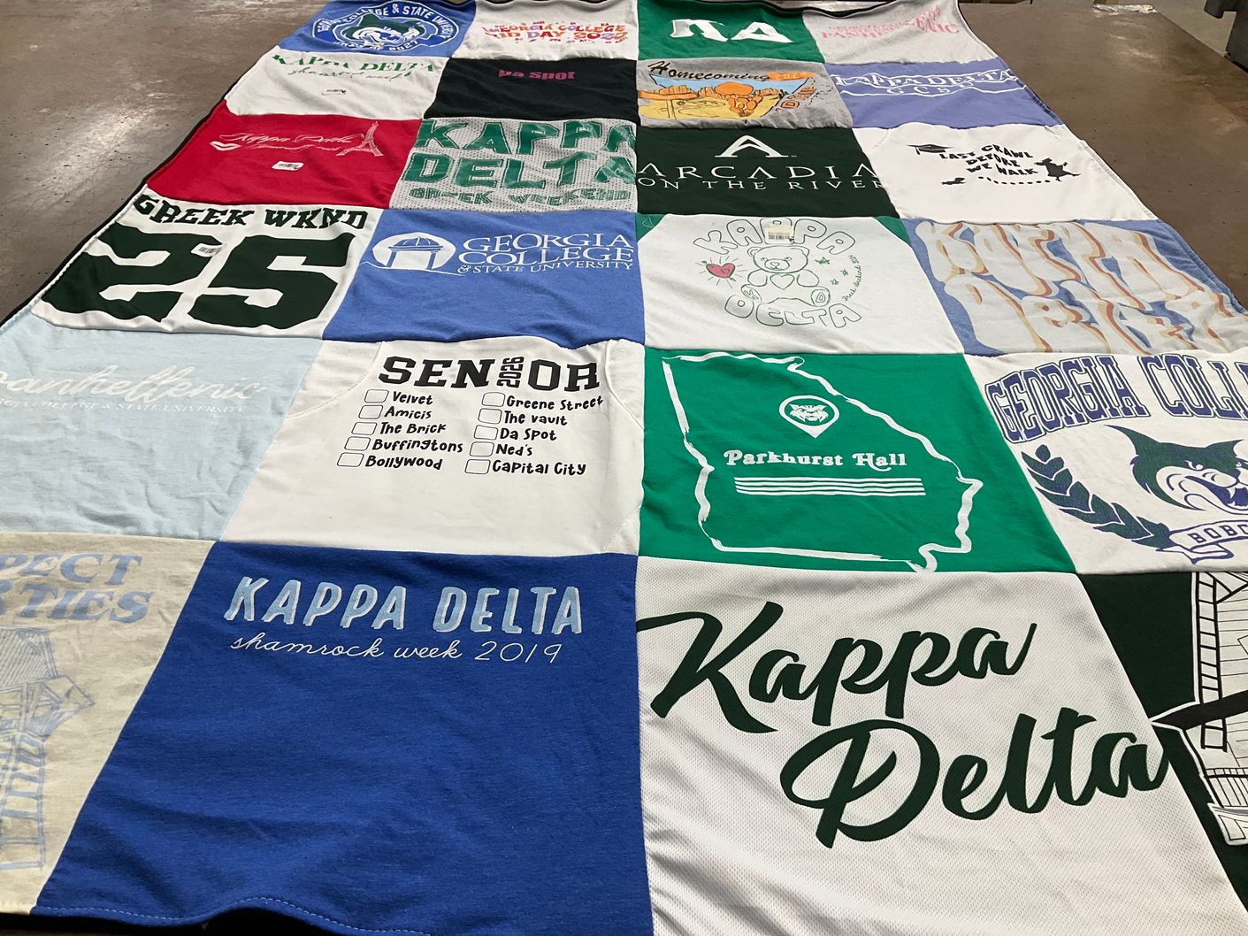 T-shirt quilt from georgia college and state university by Robert from GA