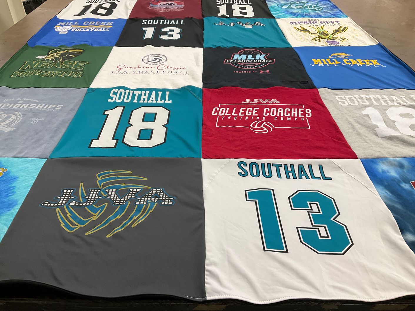 T-shirt quilt from mill creek high school, nease high school by Stacie from FL