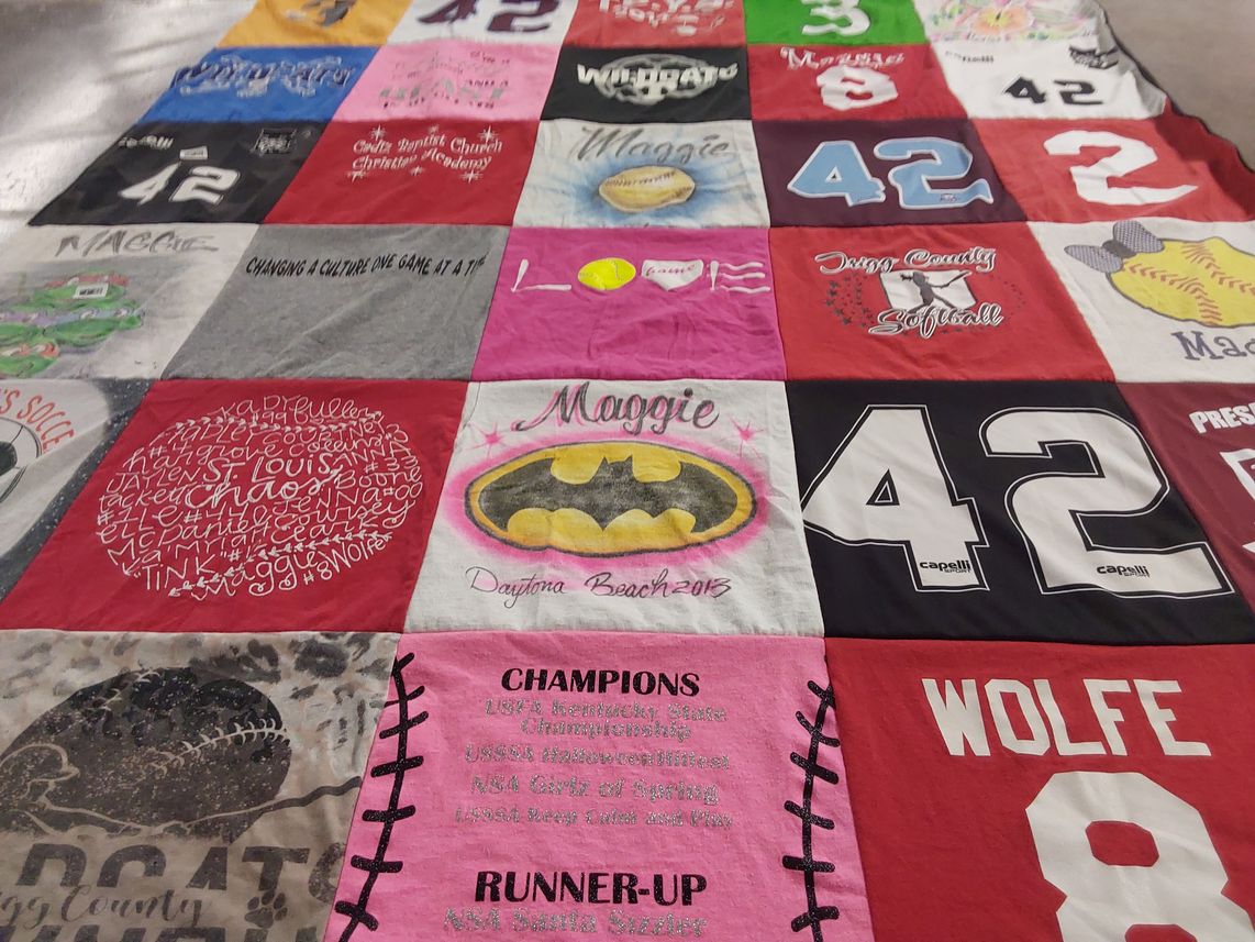 T-shirt quilt from daytona county high school by Vicki from KY